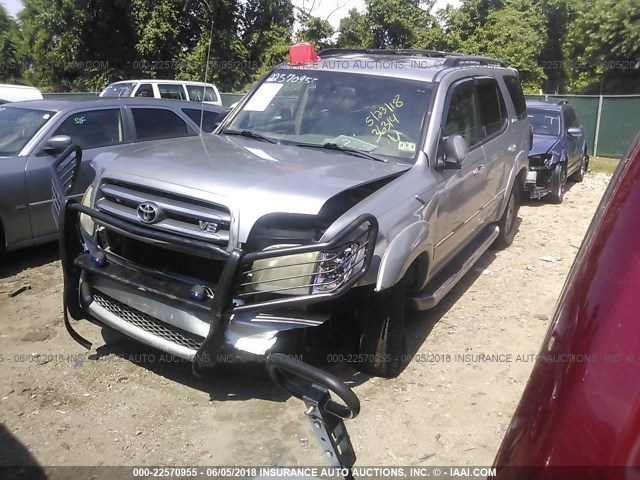 5TDBT48A32S064991 - 2002 TOYOTA SEQUOIA LIMITED SILVER photo 2
