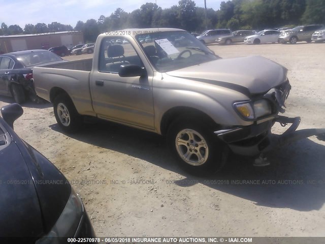 5TENL42N41Z785234 - 2001 TOYOTA TACOMA GOLD photo 1