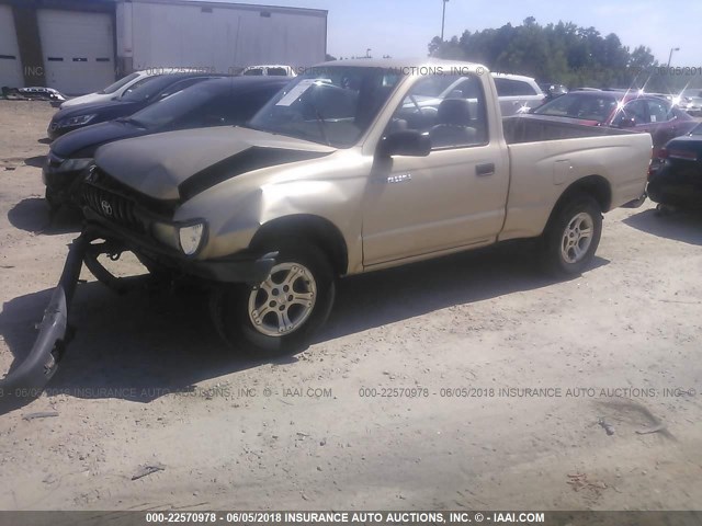 5TENL42N41Z785234 - 2001 TOYOTA TACOMA GOLD photo 2