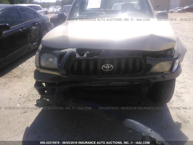 5TENL42N41Z785234 - 2001 TOYOTA TACOMA GOLD photo 6