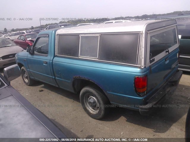 4F4CR12A6TTM15185 - 1996 MAZDA B2300 TEAL photo 3