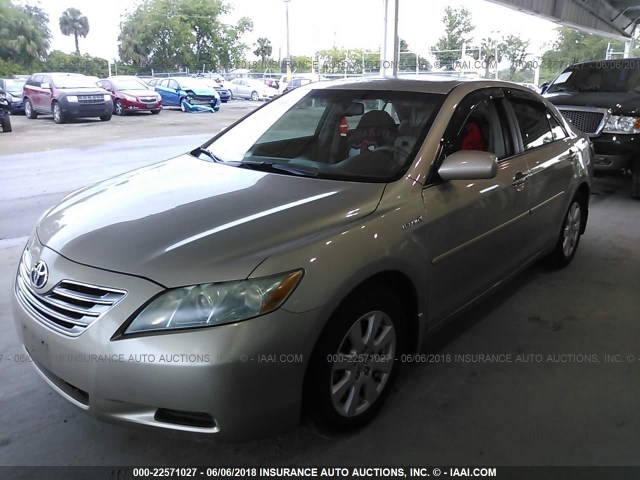 4T1BB46K68U046063 - 2008 TOYOTA CAMRY HYBRID BEIGE photo 2