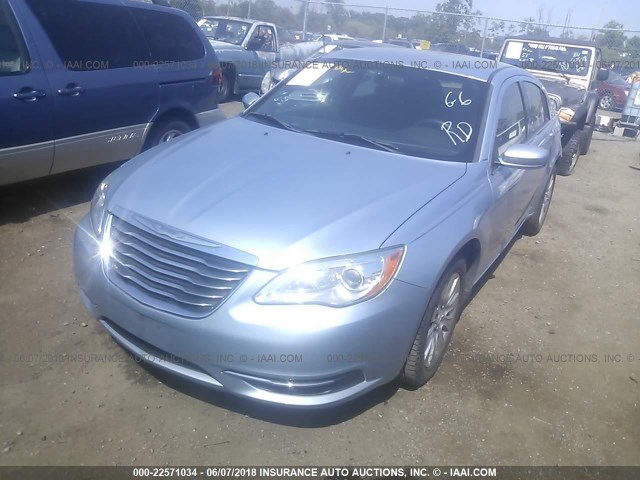 1C3CCBAB1CN282547 - 2012 CHRYSLER 200 LX Light Blue photo 2