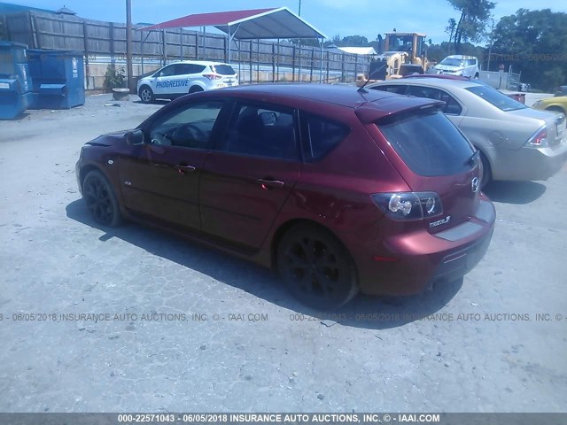 JM1BK343081116667 - 2008 MAZDA 3 HATCHBACK RED photo 3