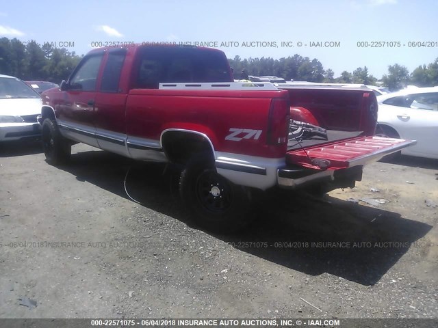 1GTEK19R4VE501541 - 1997 GMC SIERRA K1500 RED photo 3