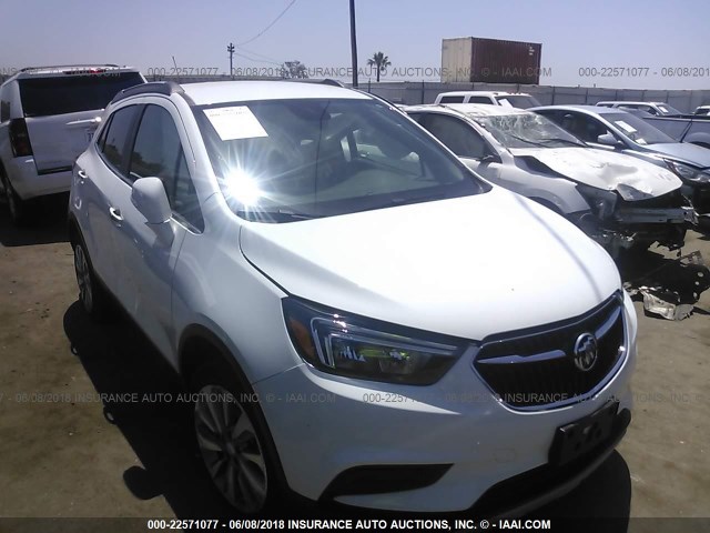 KL4CJASB1HB191887 - 2017 BUICK ENCORE PREFERRED WHITE photo 1