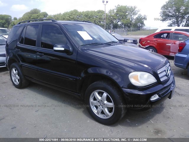 4JGAB57E73A456746 - 2003 MERCEDES-BENZ ML 350 BLACK photo 1