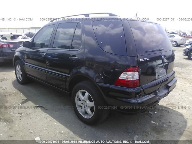 4JGAB57E73A456746 - 2003 MERCEDES-BENZ ML 350 BLACK photo 3