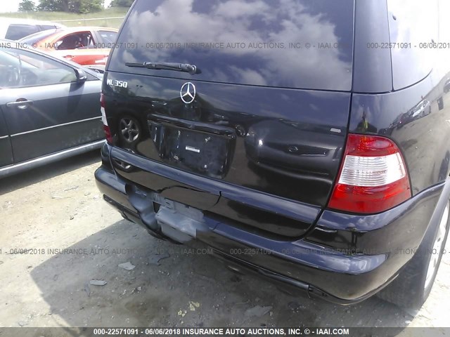 4JGAB57E73A456746 - 2003 MERCEDES-BENZ ML 350 BLACK photo 6