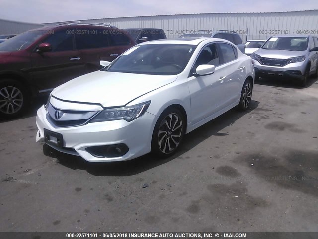 19UDE2F81GA000638 - 2016 ACURA ILX PREMIUM STYLE/TECH STYLE WHITE photo 2