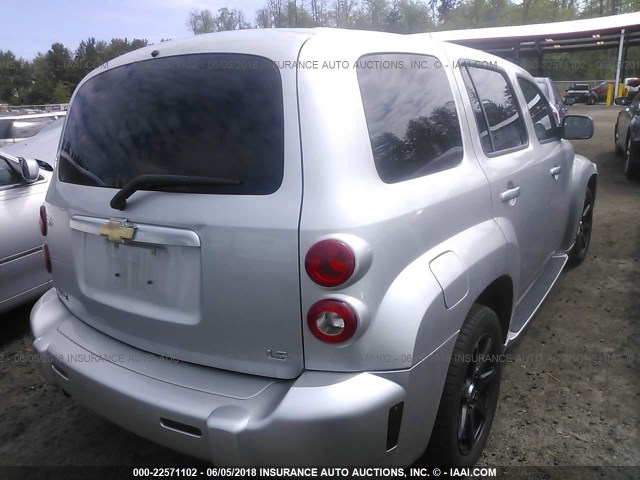 3GNDA13D77S535047 - 2007 CHEVROLET HHR LS SILVER photo 4