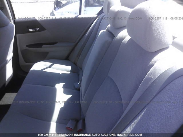 1HGCR2F3XDA063219 - 2013 HONDA ACCORD LX GRAY photo 8