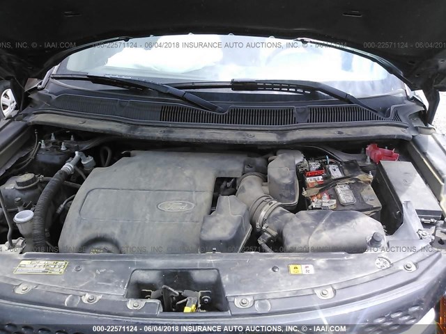 1FMHK8F82BGA03464 - 2011 FORD EXPLORER LIMITED 黑色 照片 10