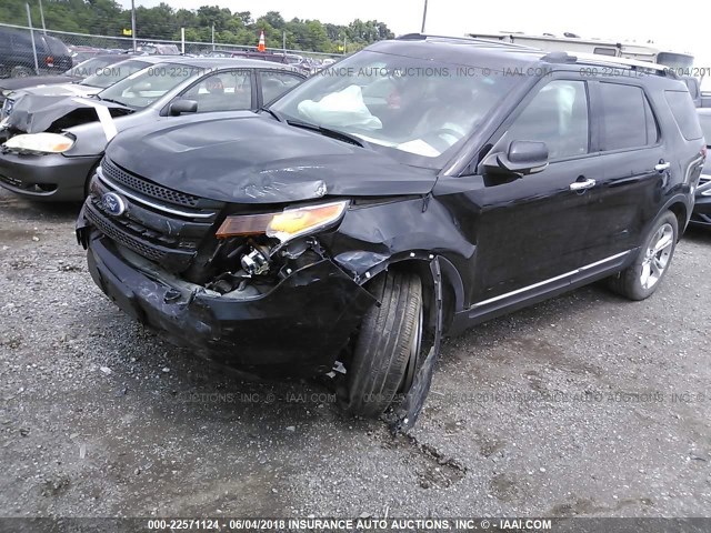 1FMHK8F82BGA03464 - 2011 FORD EXPLORER LIMITED 黑色 照片 2