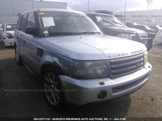 SALSF25458A132605 - 2008 LAND ROVER RANGE ROVER SPORT HSE SILVER photo 1