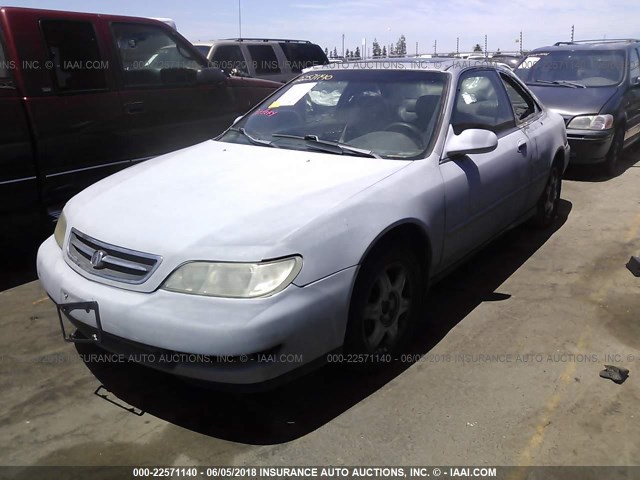 19UYA1257VL019621 - 1997 ACURA 2.2CL GRAY photo 2