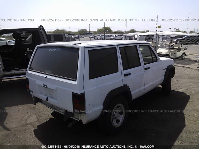 1J4FT28S7SL503281 - 1995 JEEP CHEROKEE SE WHITE photo 4