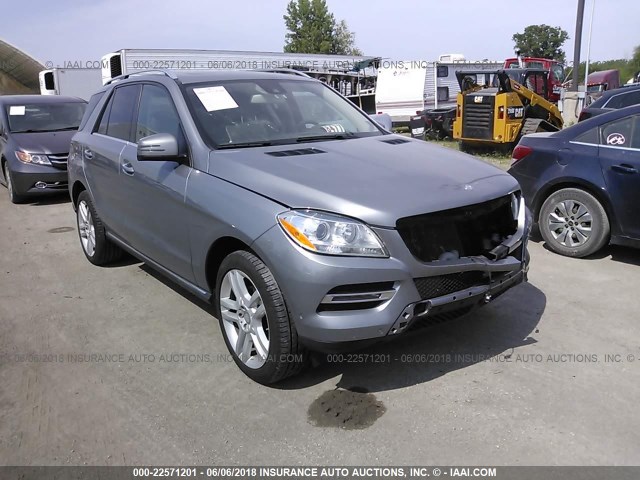 4JGDA5HB9FA565508 - 2015 MERCEDES-BENZ ML 350 4MATIC GRAY photo 1