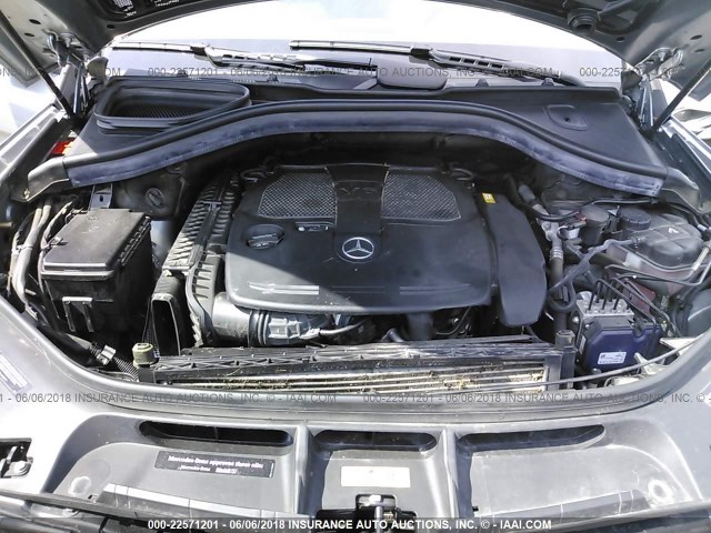 4JGDA5HB9FA565508 - 2015 MERCEDES-BENZ ML 350 4MATIC GRAY photo 10