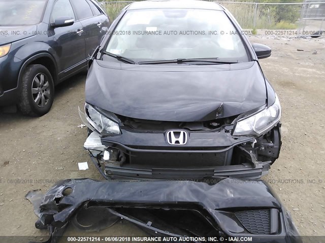 JHMGK5H50GX015345 - 2016 HONDA FIT LX BLACK photo 6