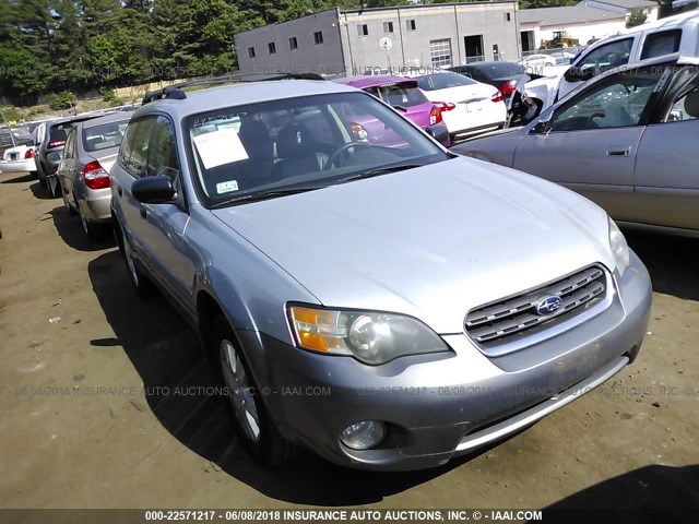 4S4BP61C857343486 - 2005 SUBARU LEGACY OUTBACK 2.5I SILVER photo 1