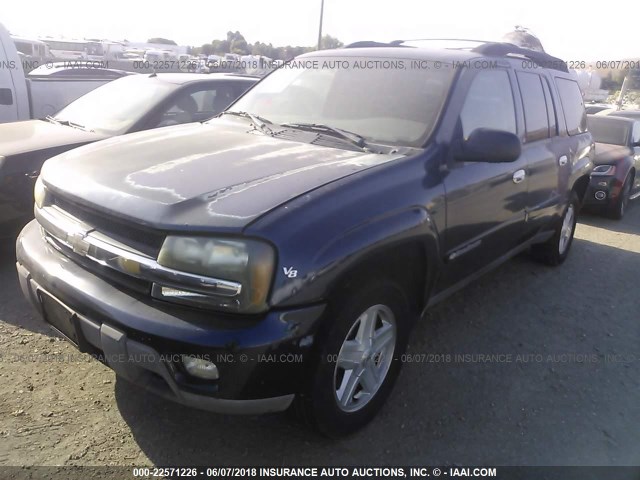 1GNET16PX36222495 - 2003 CHEVROLET TRAILBLAZER EXT BLUE photo 2