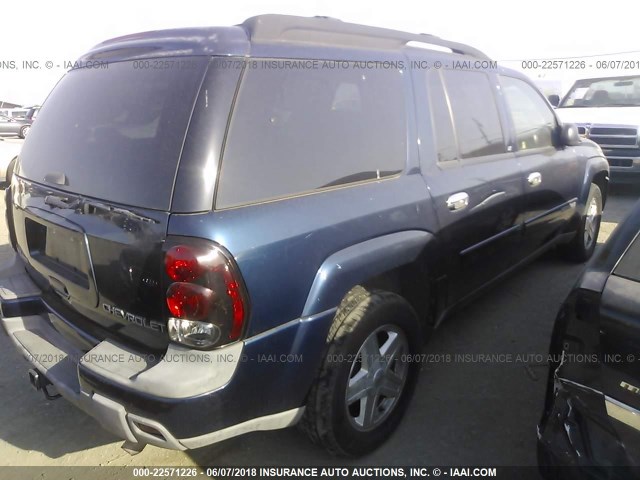 1GNET16PX36222495 - 2003 CHEVROLET TRAILBLAZER EXT BLUE photo 4