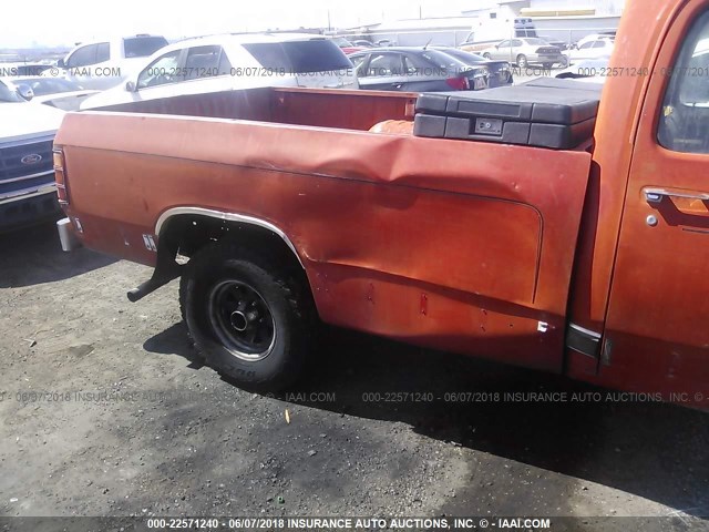 1B7GD14T4FS650802 - 1985 DODGE D-SERIES D100/D150 RED photo 6