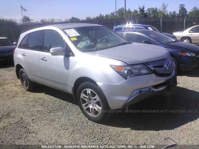 2HNYD28619H514082 - 2009 ACURA MDX TECHNOLOGY SILVER photo 1