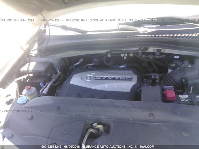 2HNYD28619H514082 - 2009 ACURA MDX TECHNOLOGY SILVER photo 10