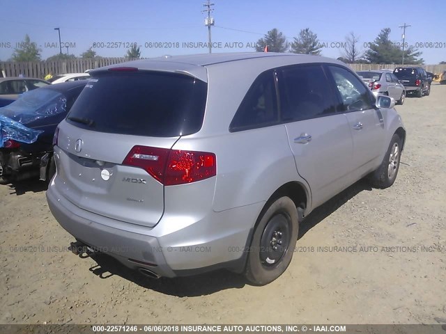 2HNYD28619H514082 - 2009 ACURA MDX TECHNOLOGY SILVER photo 4