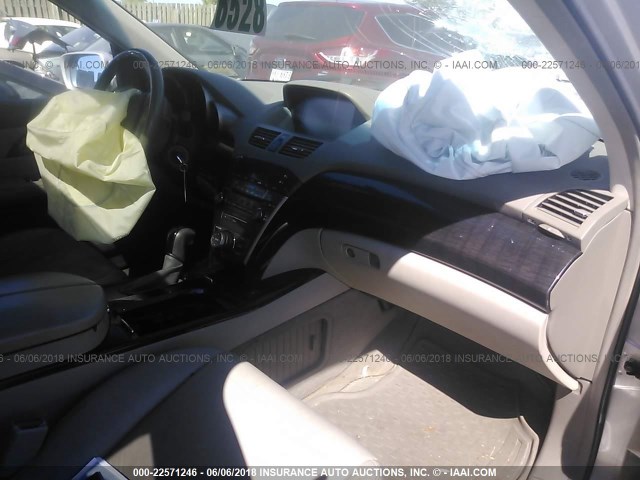 2HNYD28619H514082 - 2009 ACURA MDX TECHNOLOGY SILVER photo 5