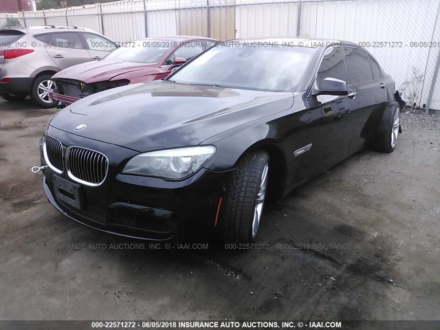 WBAKB8C59BC851768 - 2011 BMW 750 LI BLACK photo 2
