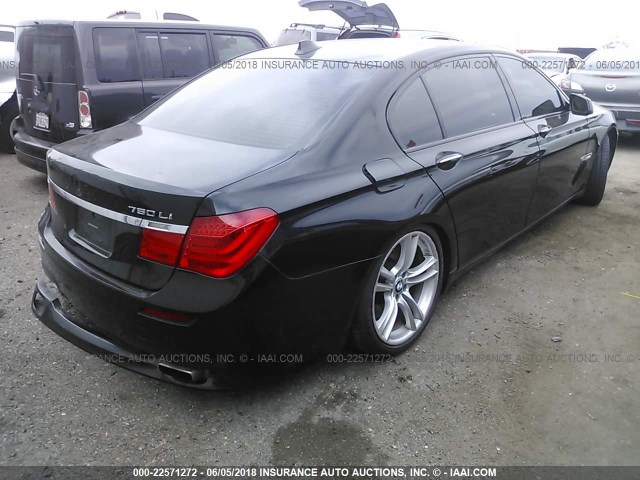 WBAKB8C59BC851768 - 2011 BMW 750 LI BLACK photo 4