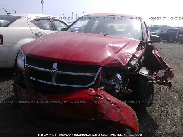 1B3LC56B89N531751 - 2009 DODGE AVENGER SXT/R/T RED photo 6