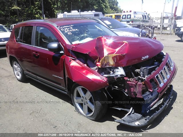 1J4NF5FB9BD191563 - 2011 JEEP COMPASS LIMITED RED photo 1