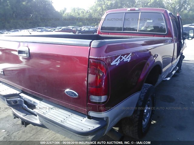 1FTSX31P43EC72169 - 2003 FORD F350 SRW SUPER DUTY MAROON photo 4