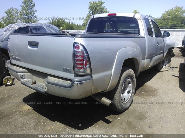 5TEUX42N26Z258039 - 2006 TOYOTA TACOMA ACCESS CAB Silber Foto 4