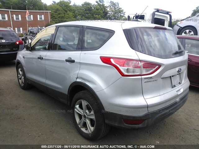 1FMCU0F78EUD69948 - 2014 FORD ESCAPE S SILVER photo 3