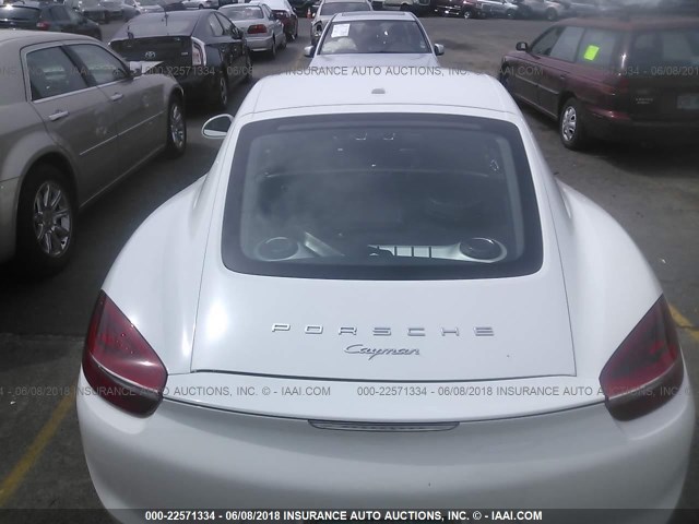 WP0AA2A87EK171132 - 2014 PORSCHE CAYMAN WHITE photo 8