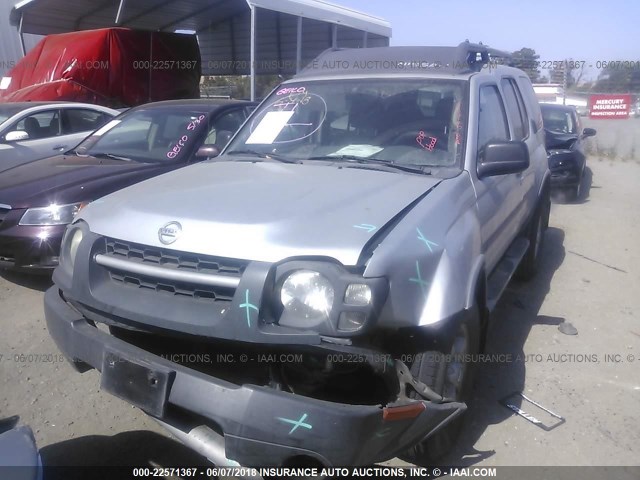 5N1ED28T33C702350 - 2003 NISSAN XTERRA XE/SE SILVER photo 2