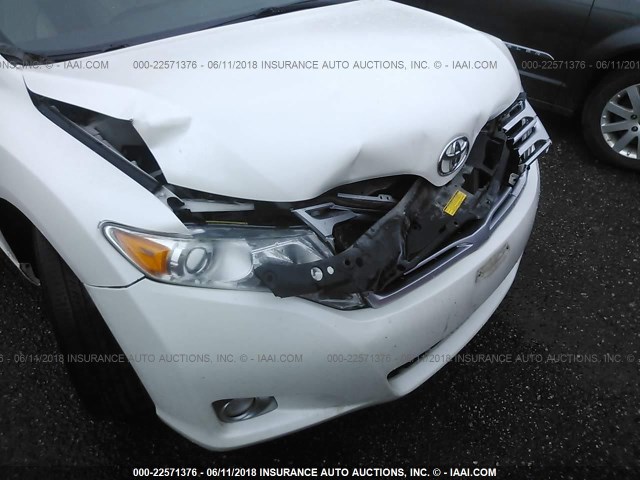 4T3BK3BB8AU044487 - 2010 TOYOTA VENZA WHITE photo 6