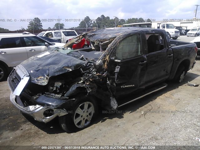 5TFEV54178X036102 - 2008 TOYOTA TUNDRA CREWMAX/CREWMAX SR5 BLACK photo 2