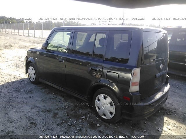JTLKT324364060023 - 2006 TOYOTA SCION XB შავი ფოტო 3