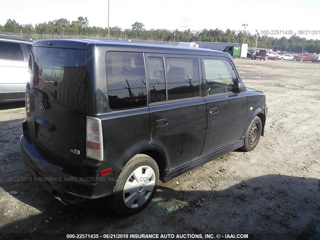 JTLKT324364060023 - 2006 TOYOTA SCION XB შავი ფოტო 4