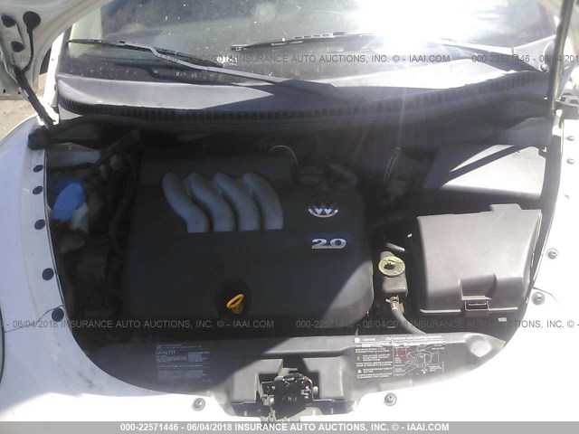3VWBK31C85M400404 - 2005 VOLKSWAGEN NEW BEETLE GL 白色 照片 10