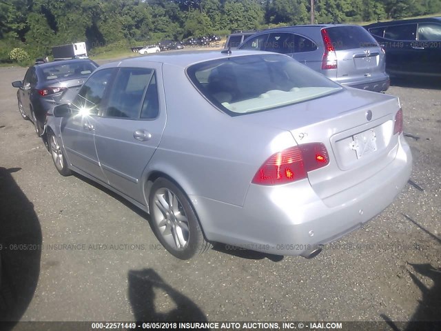 YS3ED49GX73502212 - 2007 SAAB 9-5 2.3T SILVER photo 3