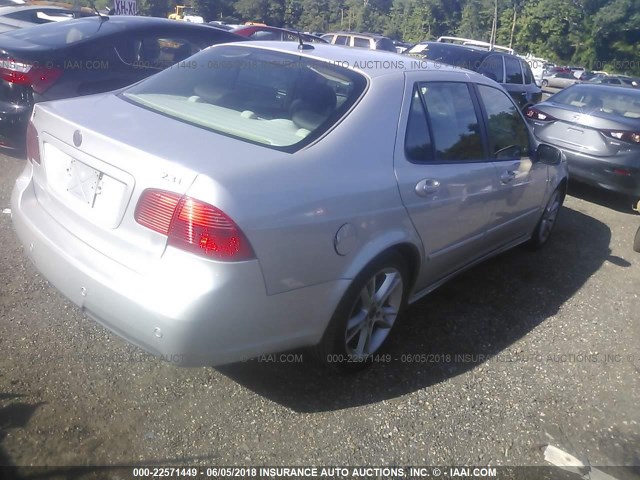 YS3ED49GX73502212 - 2007 SAAB 9-5 2.3T SILVER photo 4