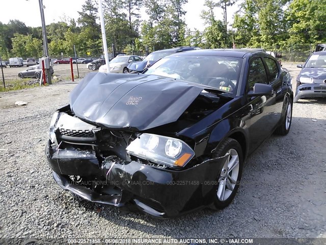 1C3CDZAG2CN255102 - 2012 DODGE AVENGER SE BLACK photo 6