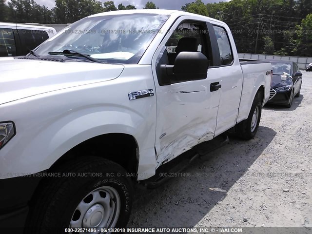 1FTEX1EP4FFC11236 - 2015 FORD F150 SUPER CAB WHITE photo 6